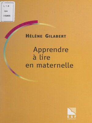 cover image of Apprendre à lire en maternelle